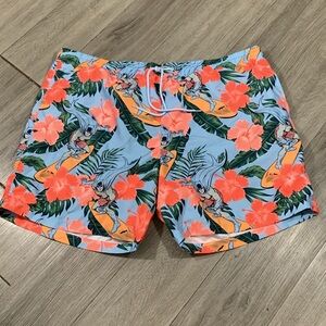 Batman Hawaiian Tropical Drawstring Swim Trunks ‎     size XXL